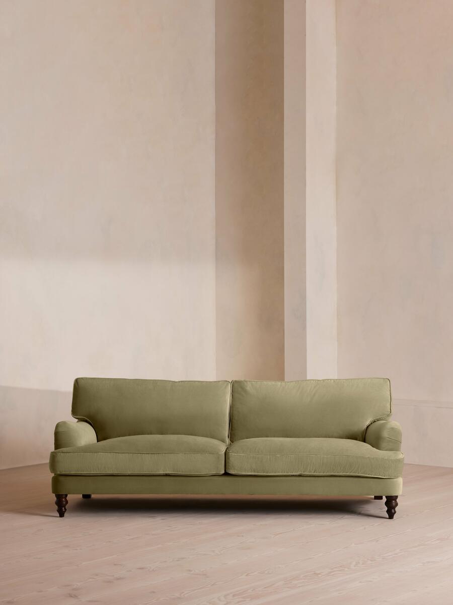 Arundel Four Seater Sofa - Velvet - Lichen - Listing - Image 1