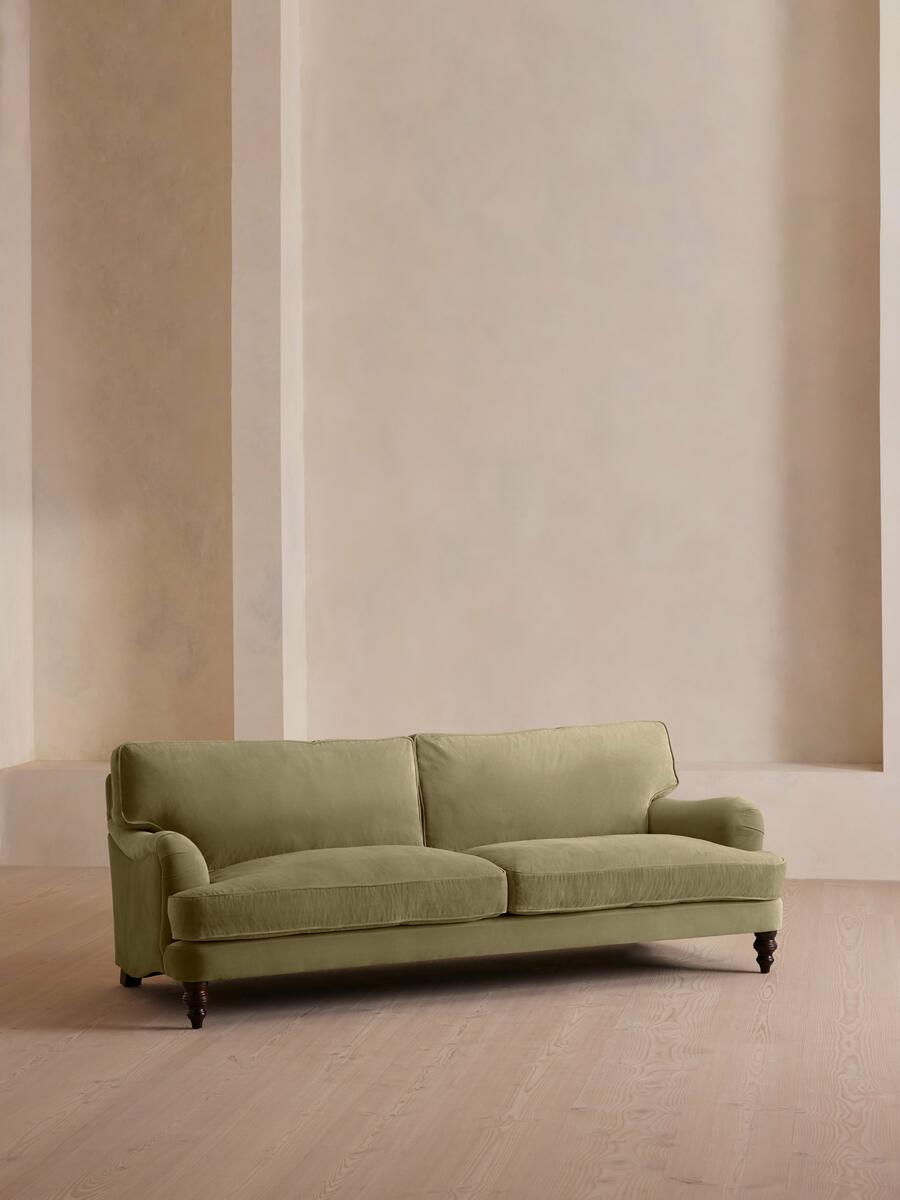 Arundel Four Seater Sofa - Velvet - Lichen - Listing - Image 2