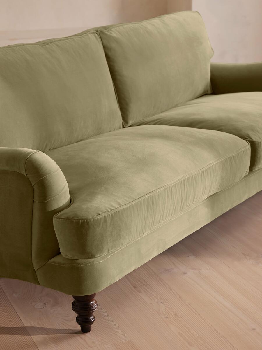 Arundel Four Seater Sofa - Velvet - Lichen - Images - Image 6
