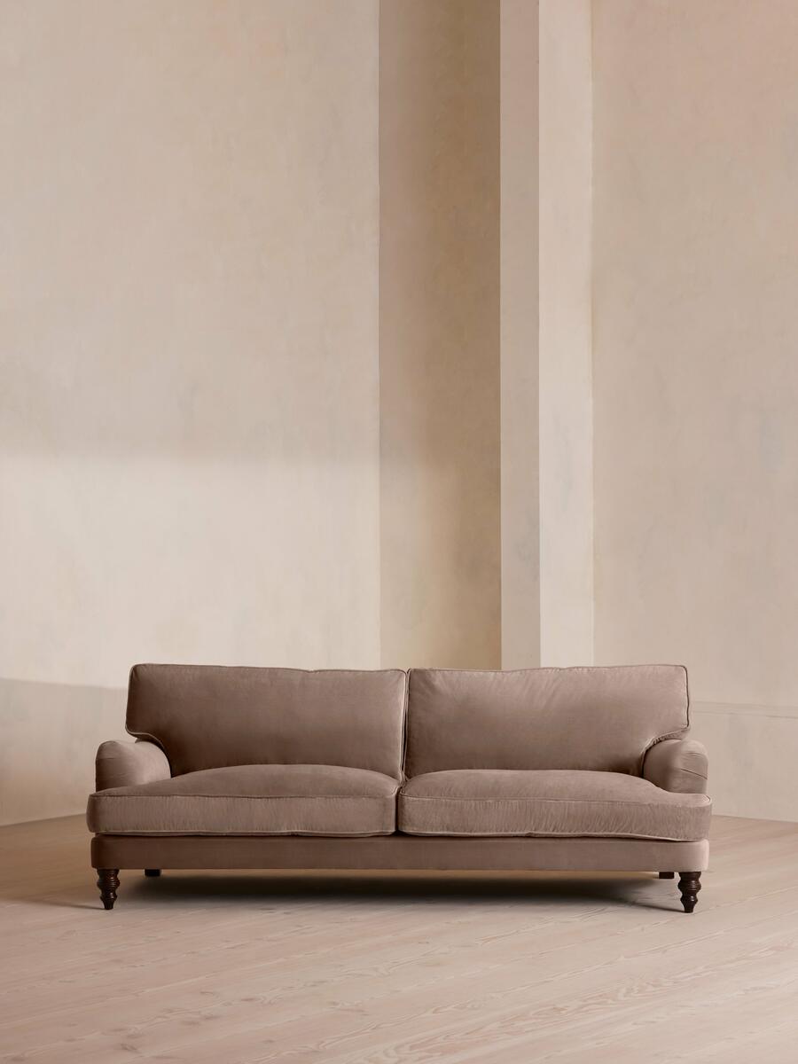 Arundel Four Seater Sofa - Velvet - Taupe - Listing - Image 1