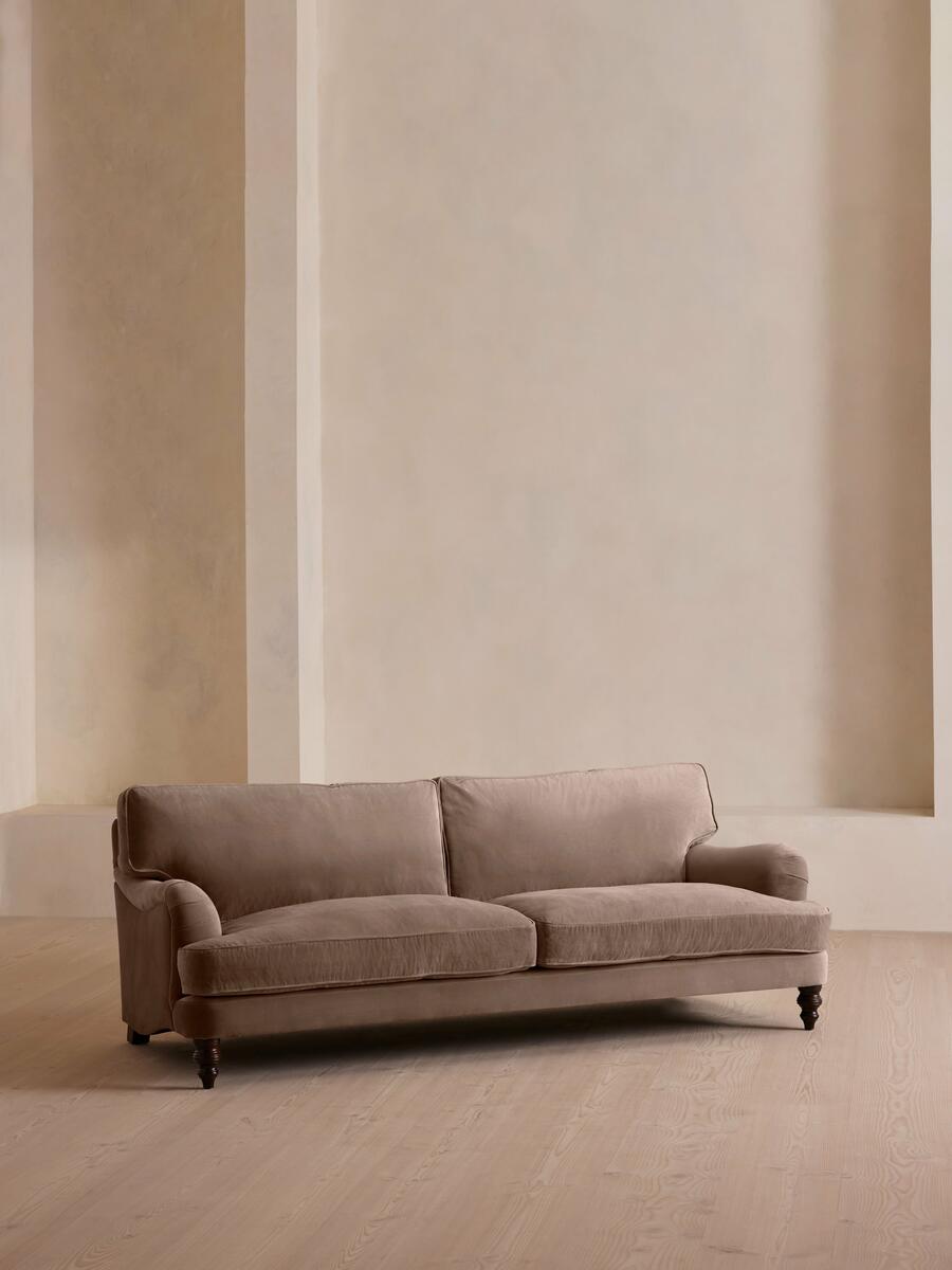 Arundel Four Seater Sofa - Velvet - Taupe - Listing - Image 2