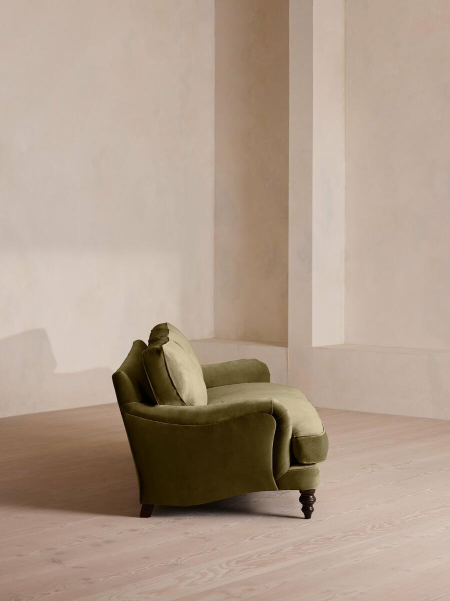 Arundel Four Seater Sofa - Velvet - Olive - Images - Image 3