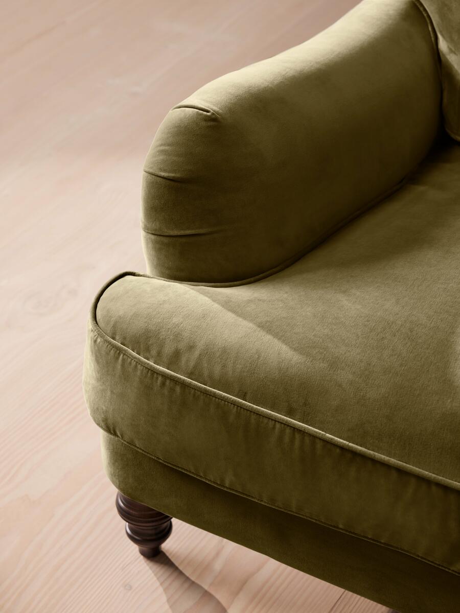 Arundel Four Seater Sofa - Velvet - Olive - Images - Image 5