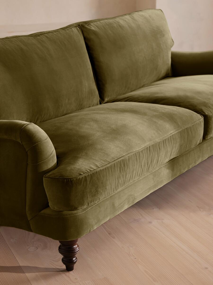 Arundel Four Seater Sofa - Velvet - Olive - Images - Image 6