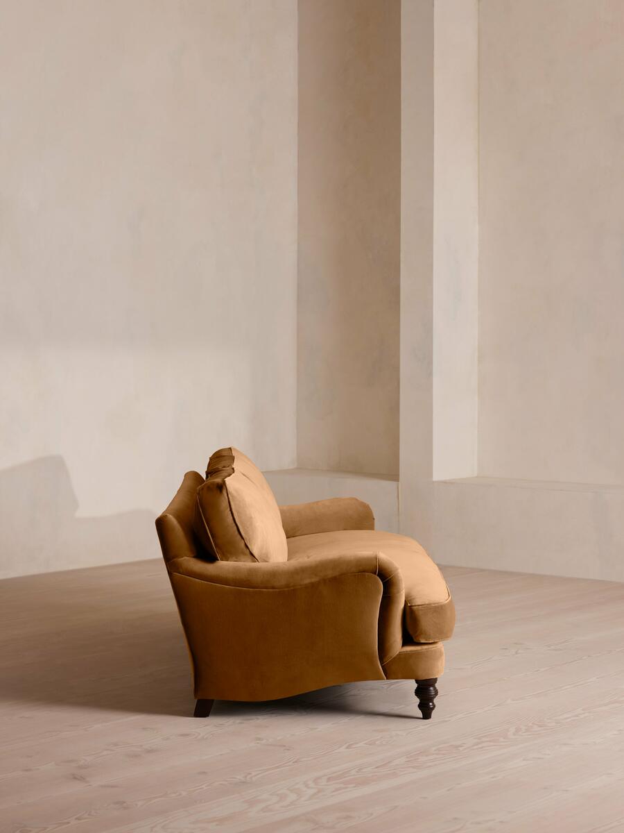 Arundel Four Seater Sofa - Velvet - Mustard - Images - Image 3