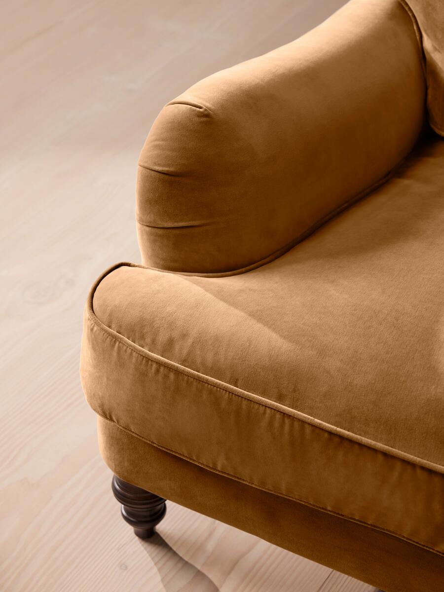 Arundel Four Seater Sofa - Velvet - Mustard - Images - Image 5