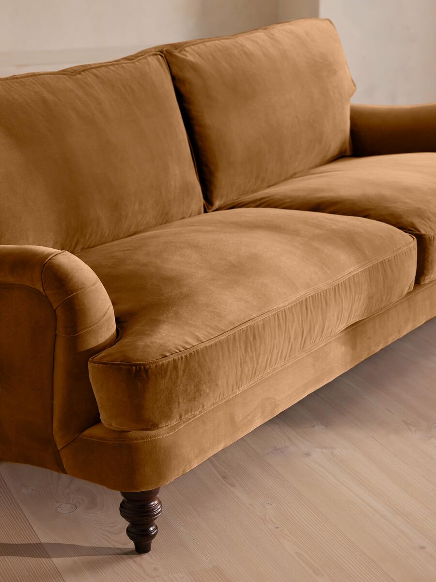 Arundel Four Seater Sofa - Velvet - Mustard - Images - Image 6