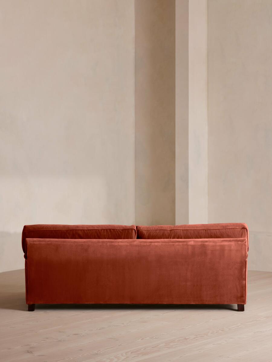 Arundel Four Seater Sofa - Velvet - Rust - Images - Image 4
