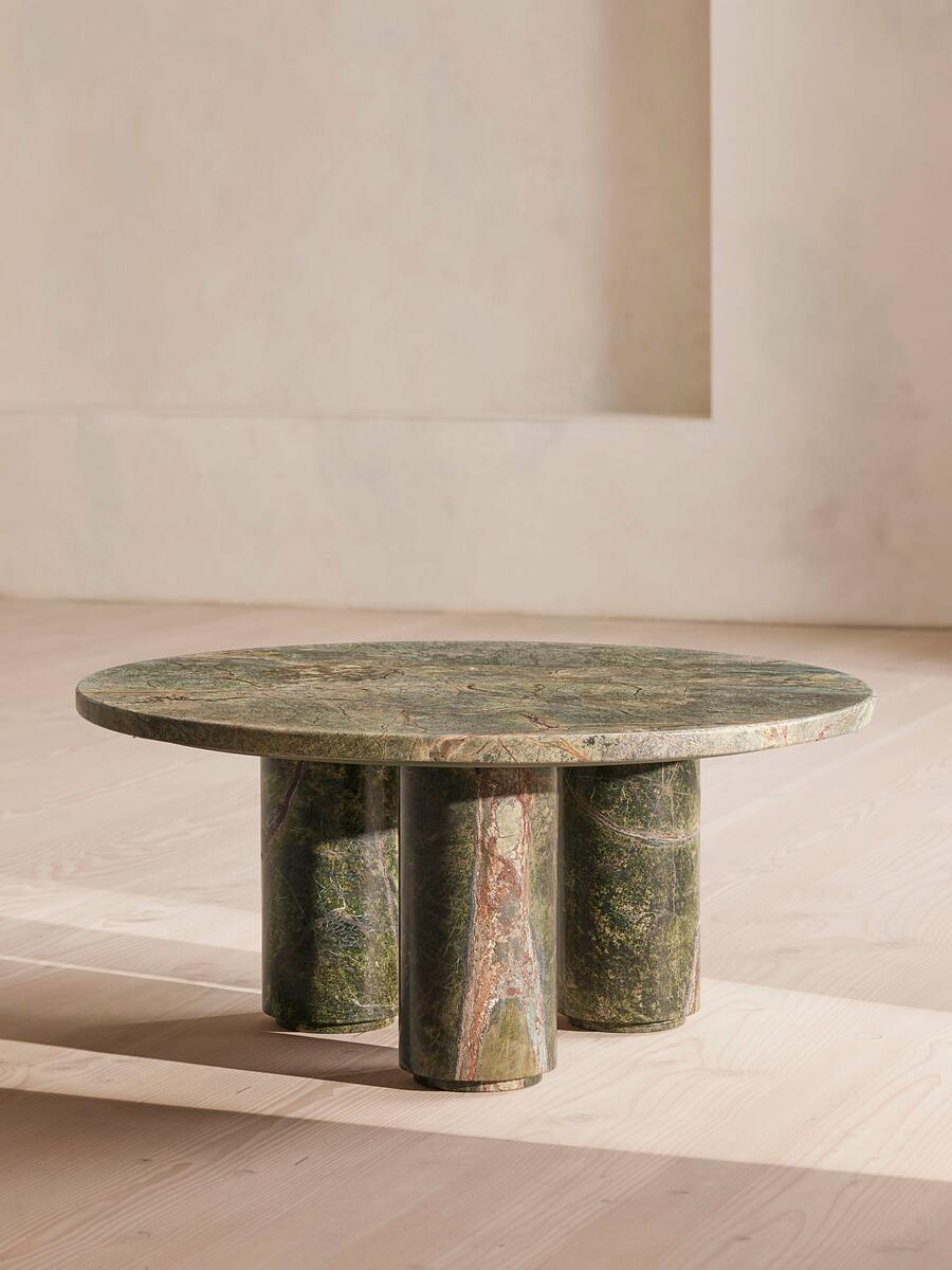 Tisbury Coffee Table - Jurassic Green Marble - Listing - Image 1
