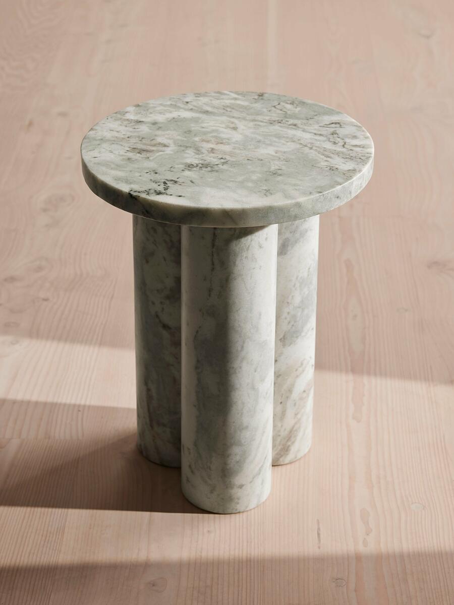 Tisbury Side Table - Terra Bianca Marble - Listing - Image 2