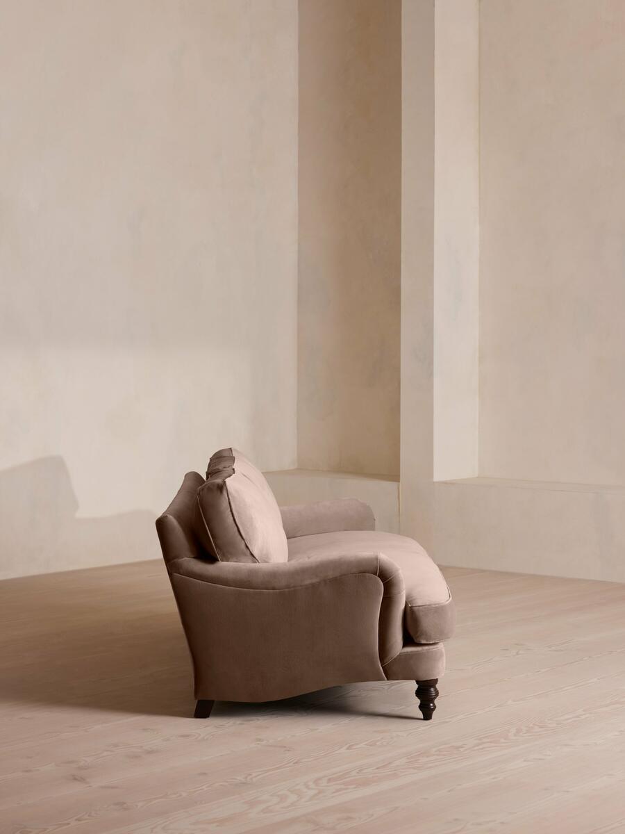 Arundel Four Seater Sofa - Velvet - Taupe - Images - Image 3