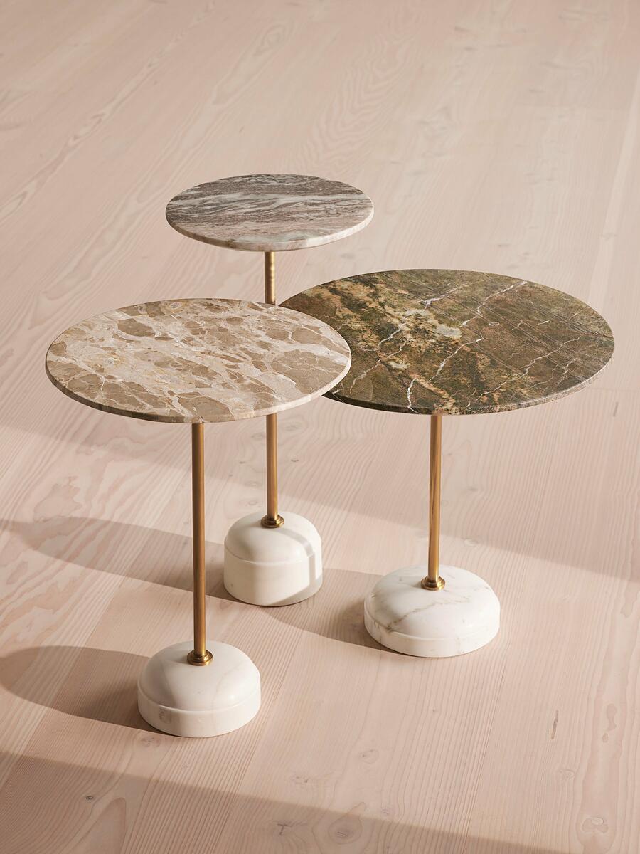 Fleet Side Table - Large/Low - Terra Bianca Marble  - Images - Image 6