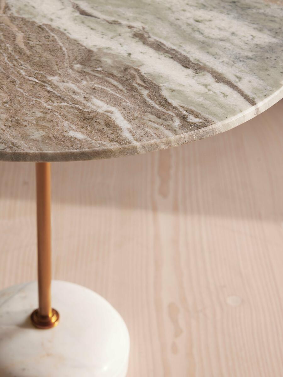 Fleet Side Table - Large/Low - Terra Bianca Marble  - Images - Image 7