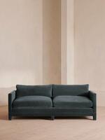 Ashford Three Seater Sofa - Velvet - Grey Blue - Listing - Thumbnail 1