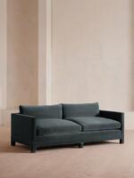 Ashford Three Seater Sofa - Velvet - Grey Blue - Listing - Thumbnail 2