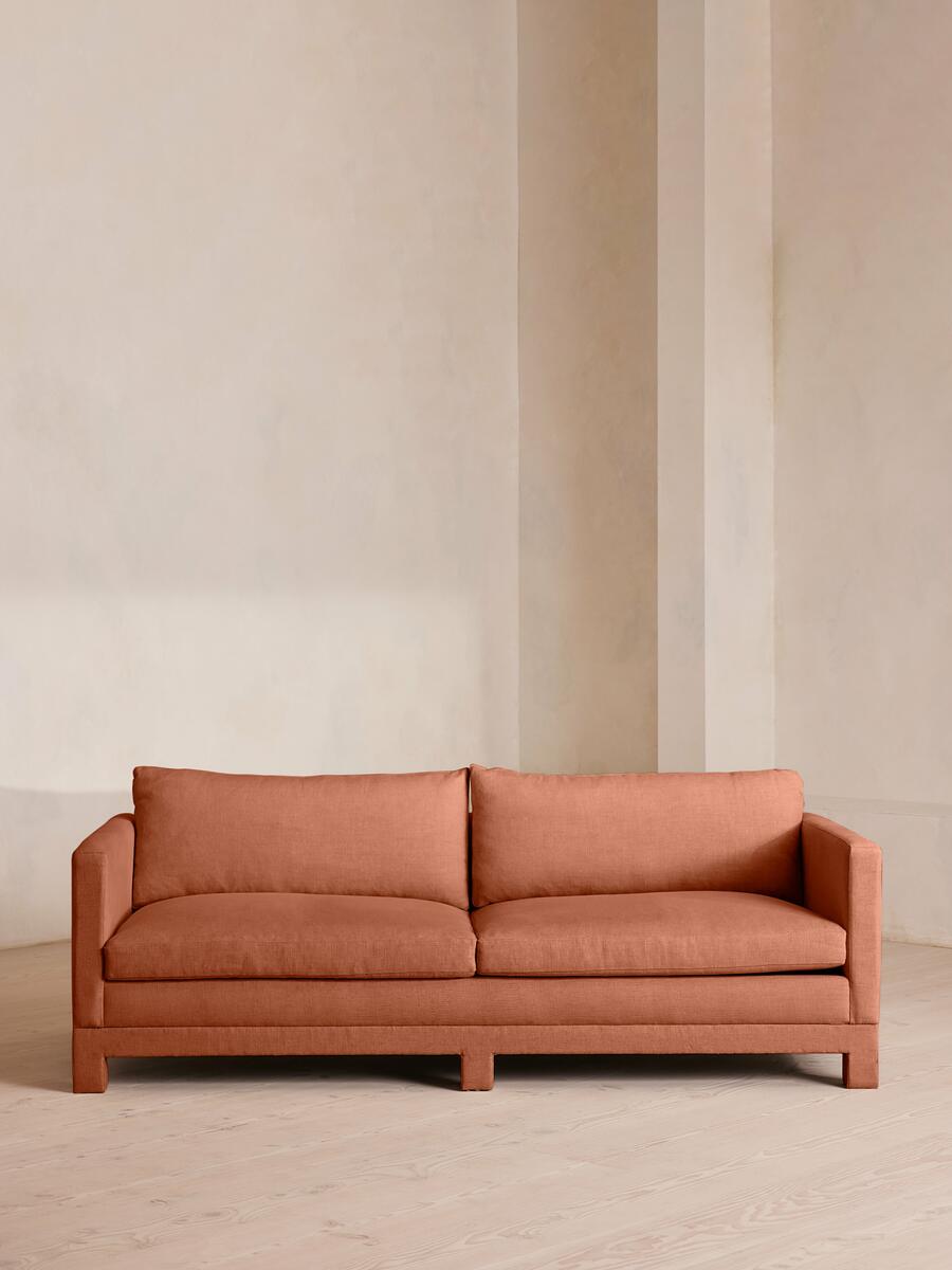Ashford Three Seater Sofa - Linen - Antique Rose - Listing - Image 1