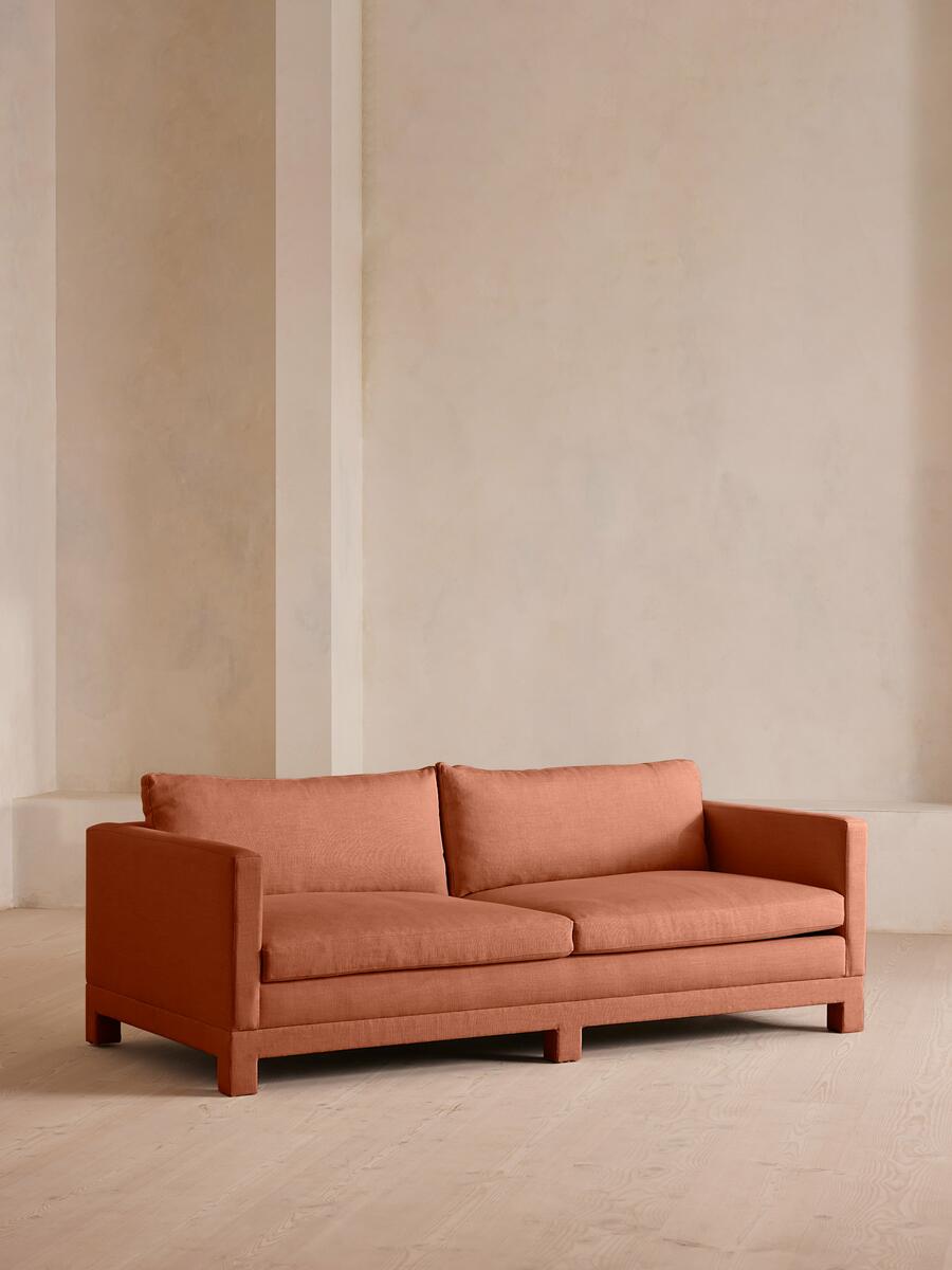 Ashford Three Seater Sofa - Linen - Antique Rose - Listing - Image 2