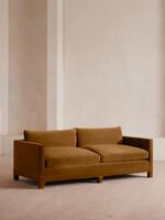 Ashford Three Seater Sofa - Velvet - Mustard - Listing - Thumbnail 2