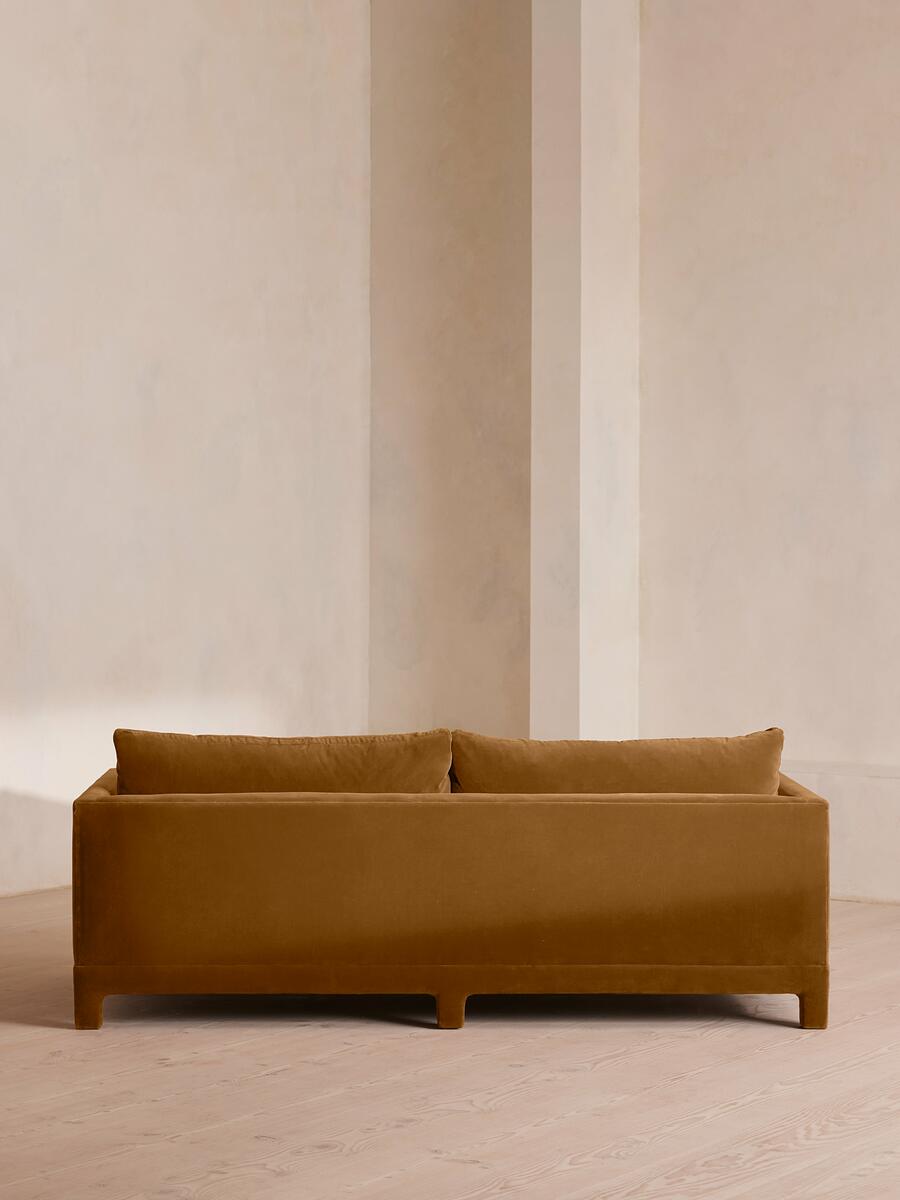 Ashford Three Seater Sofa - Velvet - Mustard - Images - Image 4
