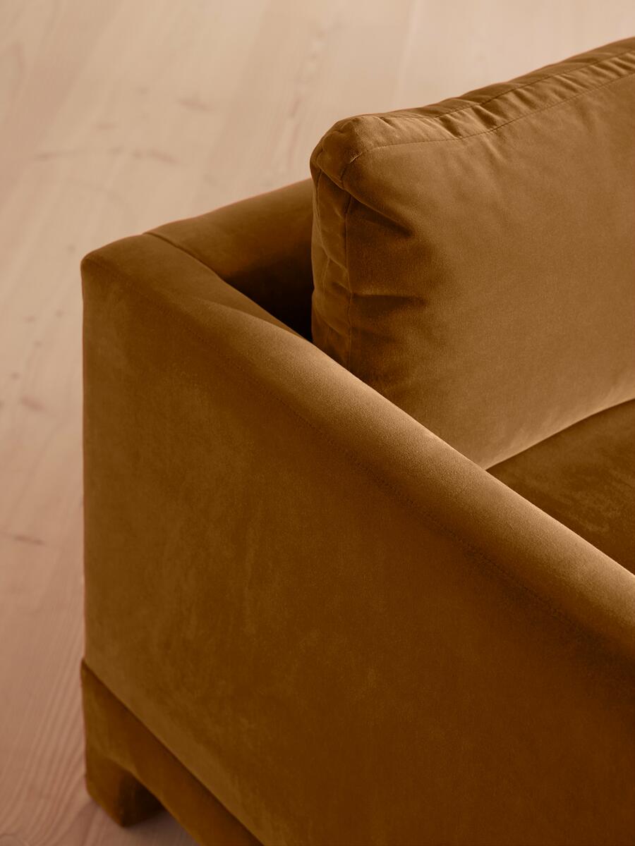 Ashford Three Seater Sofa - Velvet - Mustard - Images - Image 5