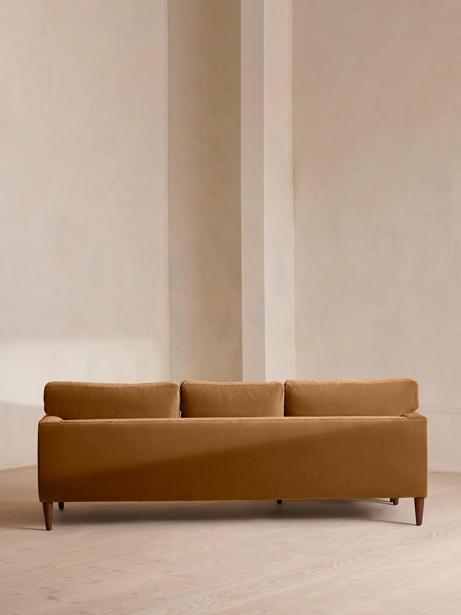Reya Chaise-end Sofa - Velvet - Mustard - Images - Image 4