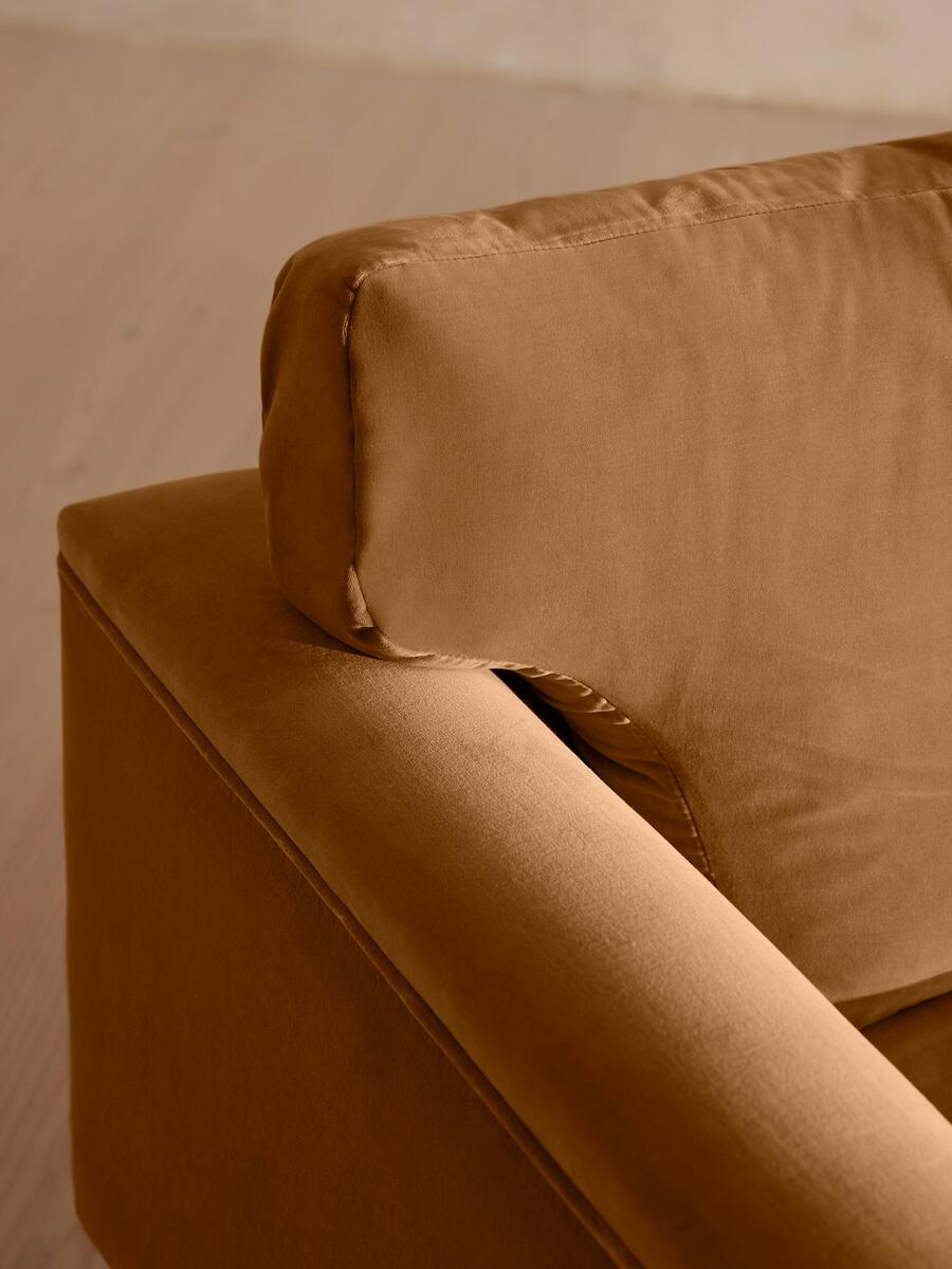 Reya Chaise-end Sofa - Velvet - Mustard - Images - Image 6