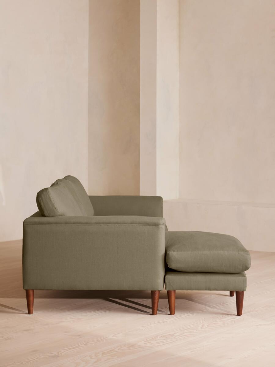 Reya Chaise-end Sofa - Linen - Sage - Images - Image 4