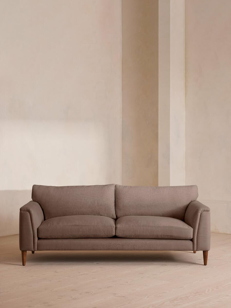 Reya Three Seater Sofa - Linen - Mushroom - Listing - Image 1