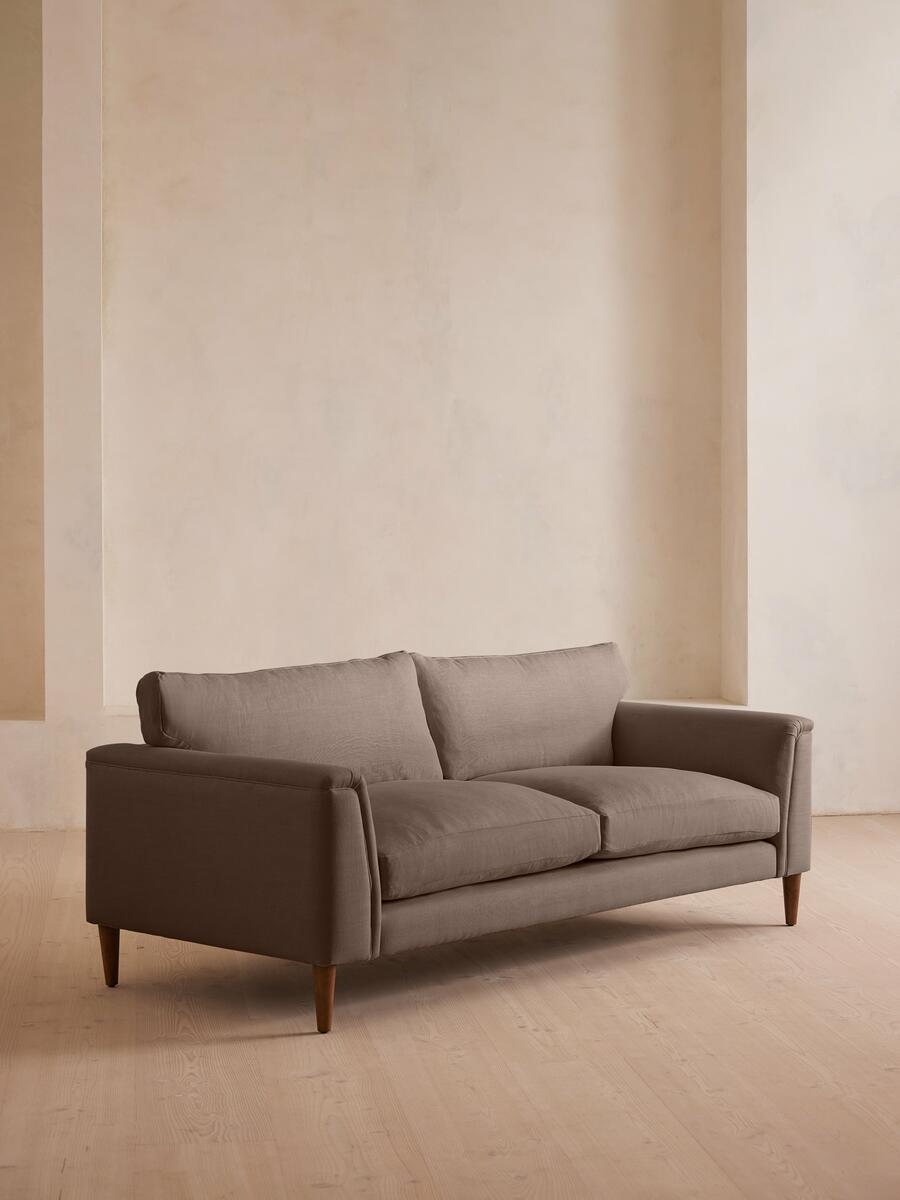 Reya Three Seater Sofa - Linen - Mushroom - Listing - Image 2
