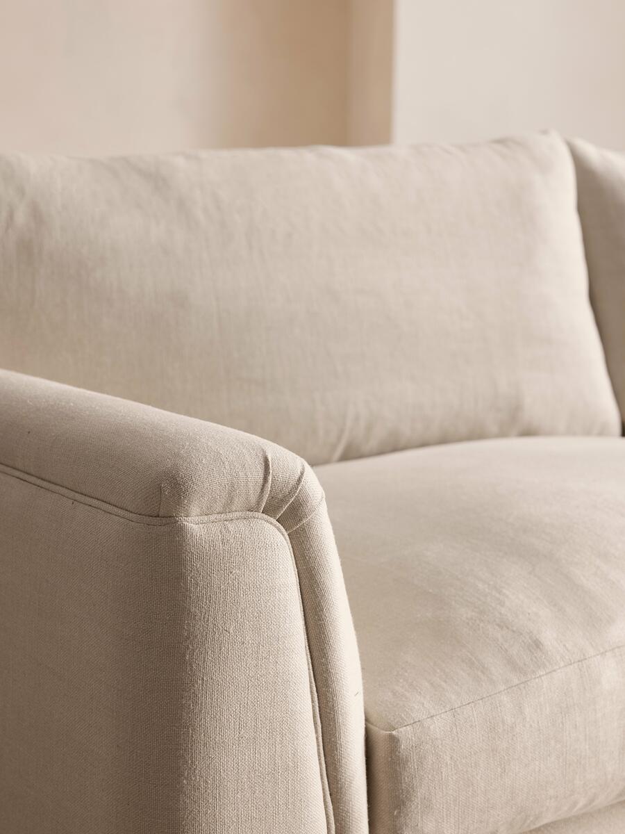 Reya Three Seater Sofa - Linen - Bisque - Images - Image 5