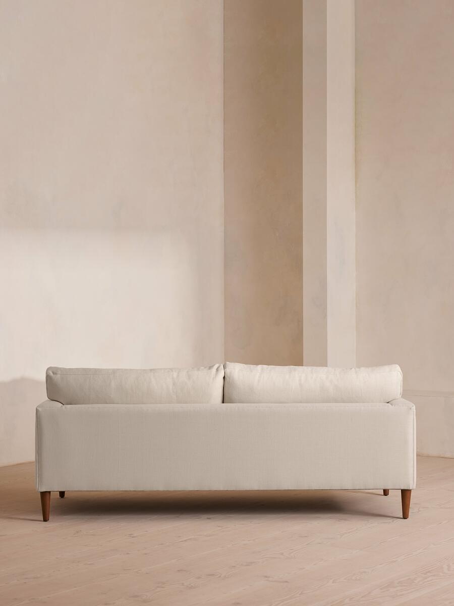 Reya Three Seater Sofa - Linen - Bisque - Images - Image 4