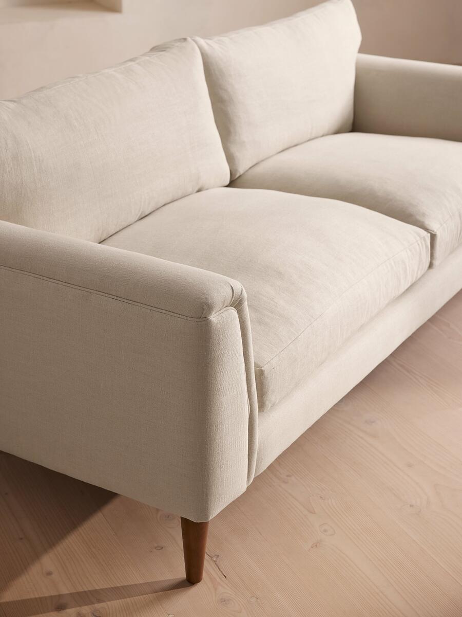 Reya Three Seater Sofa - Linen - Bisque - Images - Image 6
