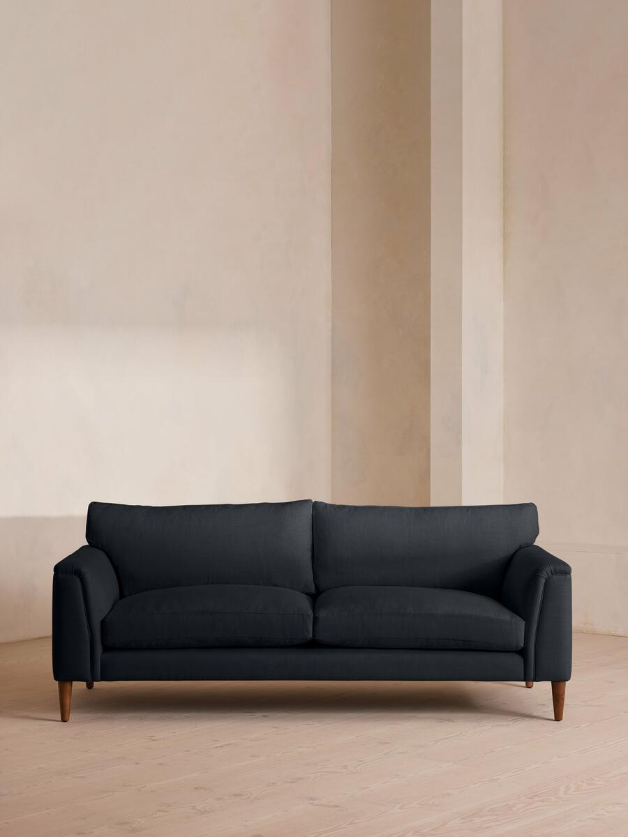 Reya Three Seater Sofa - Linen - Indigo - Listing - Image 1