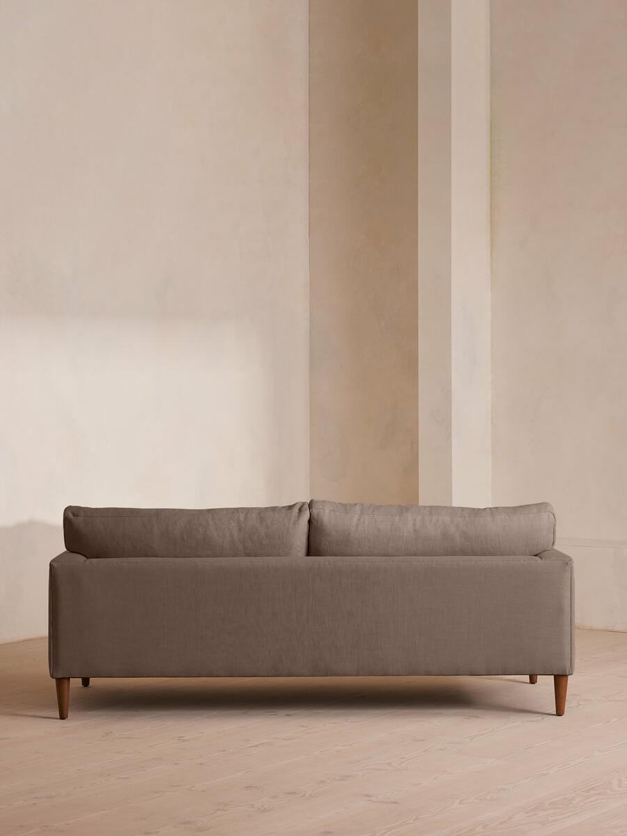 Reya Three Seater Sofa - Linen - Mushroom - Images - Image 4