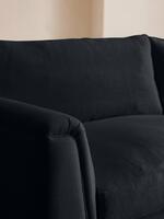 Reya Three Seater Sofa - Linen - Indigo - Images - Thumbnail 5