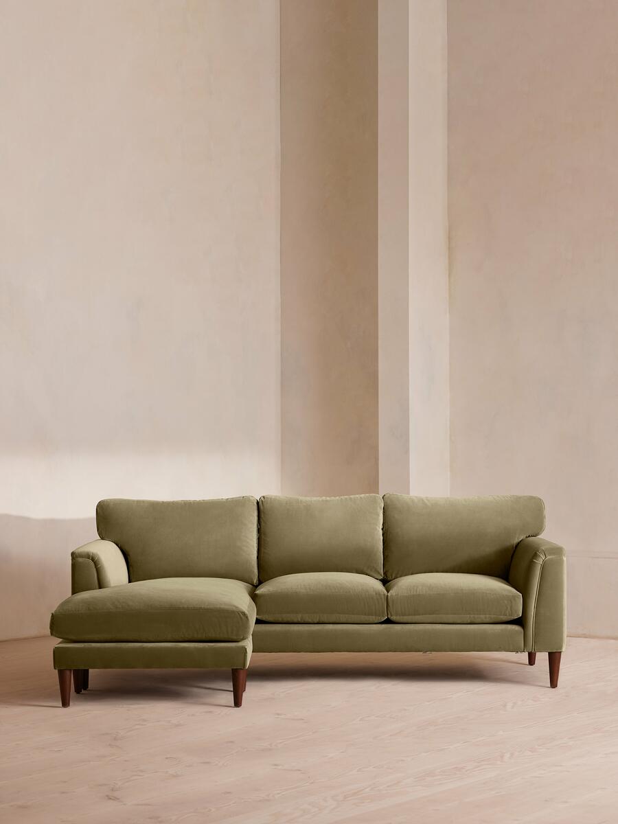Reya Chaise-end Sofa - Velvet - Lichen - Listing - Image 1