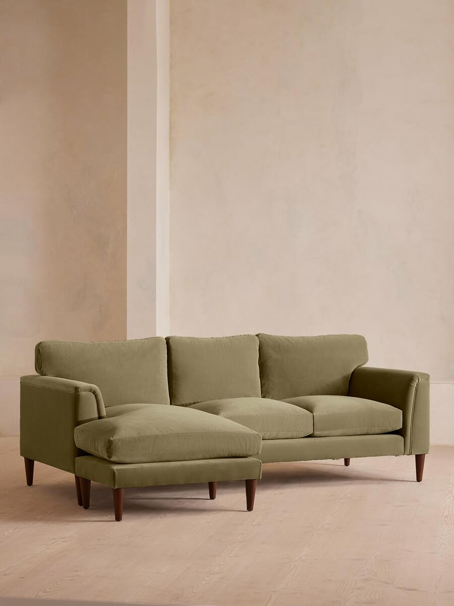 Reya Chaise-end Sofa - Velvet - Lichen - Listing - Image 2