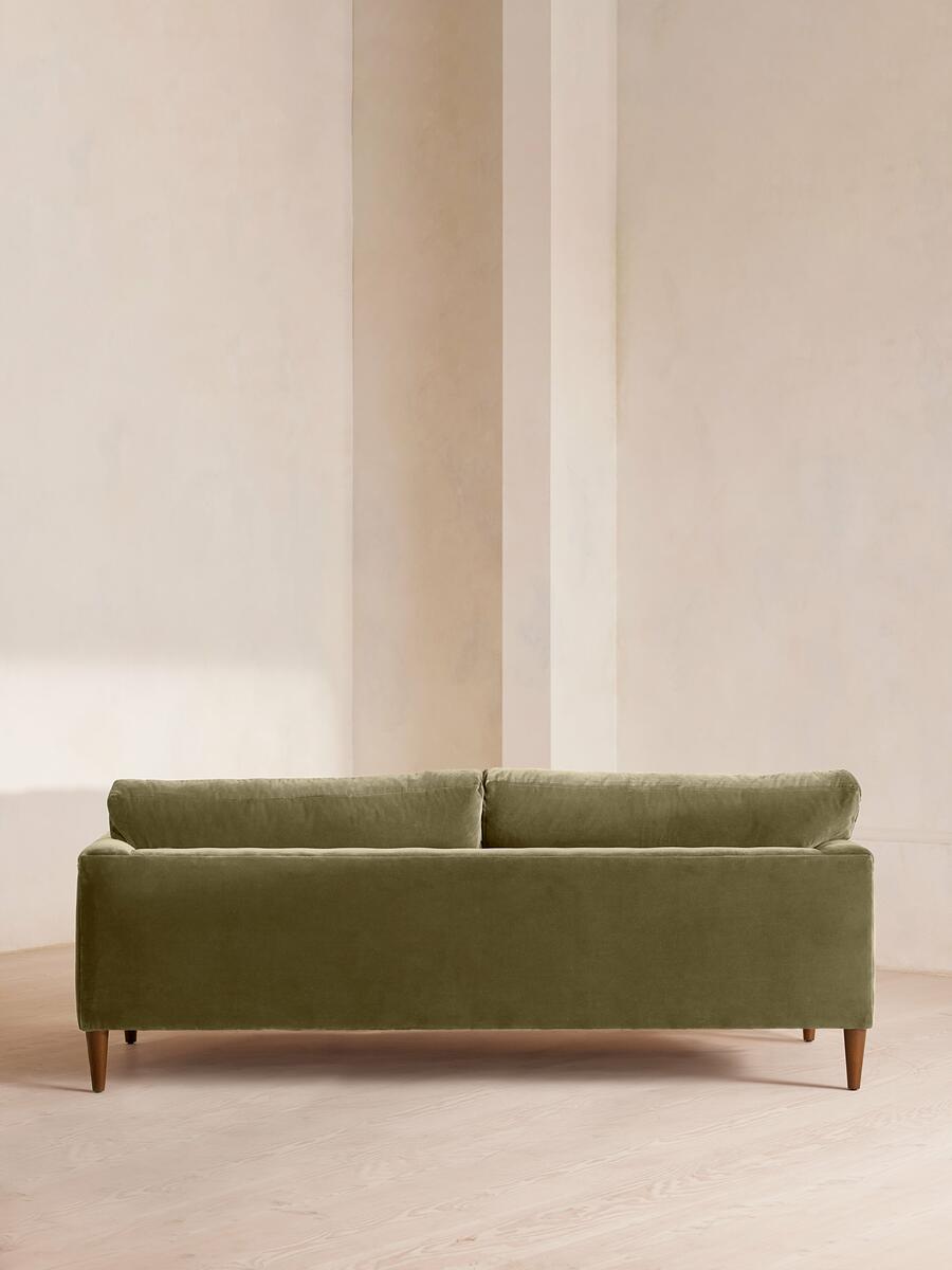 Reya Three Seater Sofa - Velvet - Lichen - Images - Image 5