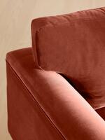 Reya Three Seater Sofa - Velvet - Rust - Images - Thumbnail 5