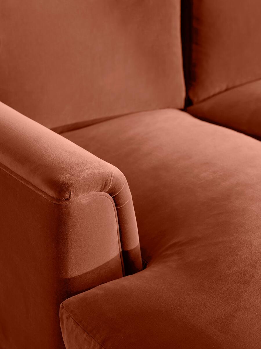 Reya Chaise-end Sofa - Velvet - Rust - Images - Image 5