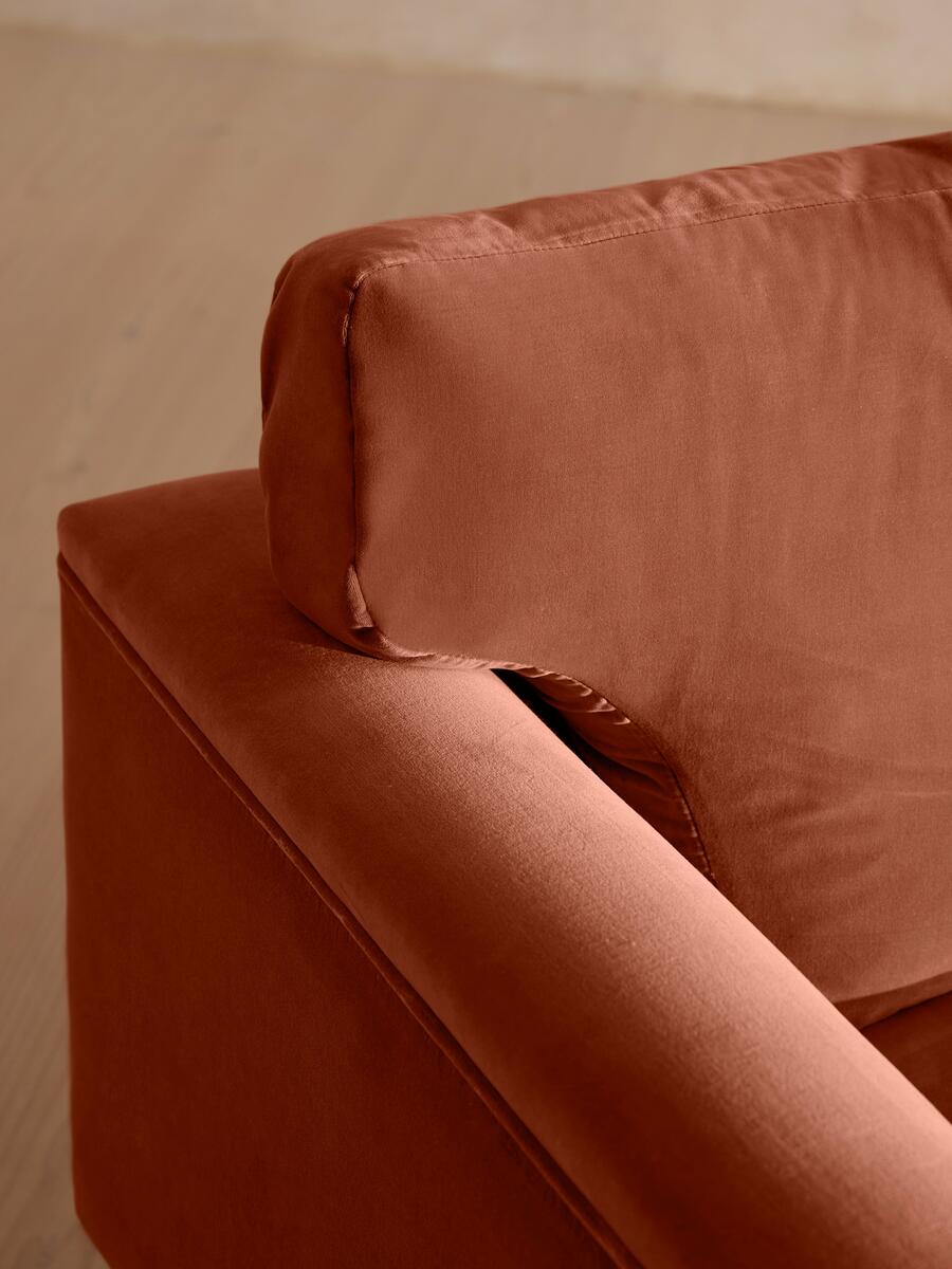 Reya Chaise-end Sofa - Velvet - Rust - Images - Image 6