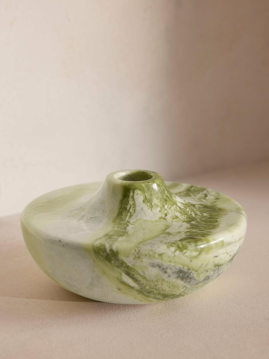 Alma Vase - Wide - Green - Listing - Image 1