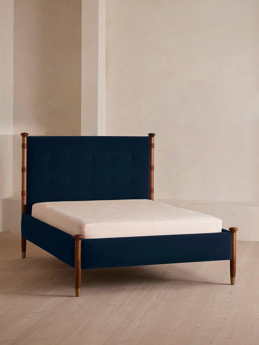 Paolo Bed - Emperor - Velvet - Royal Blue - Listing - Image 1