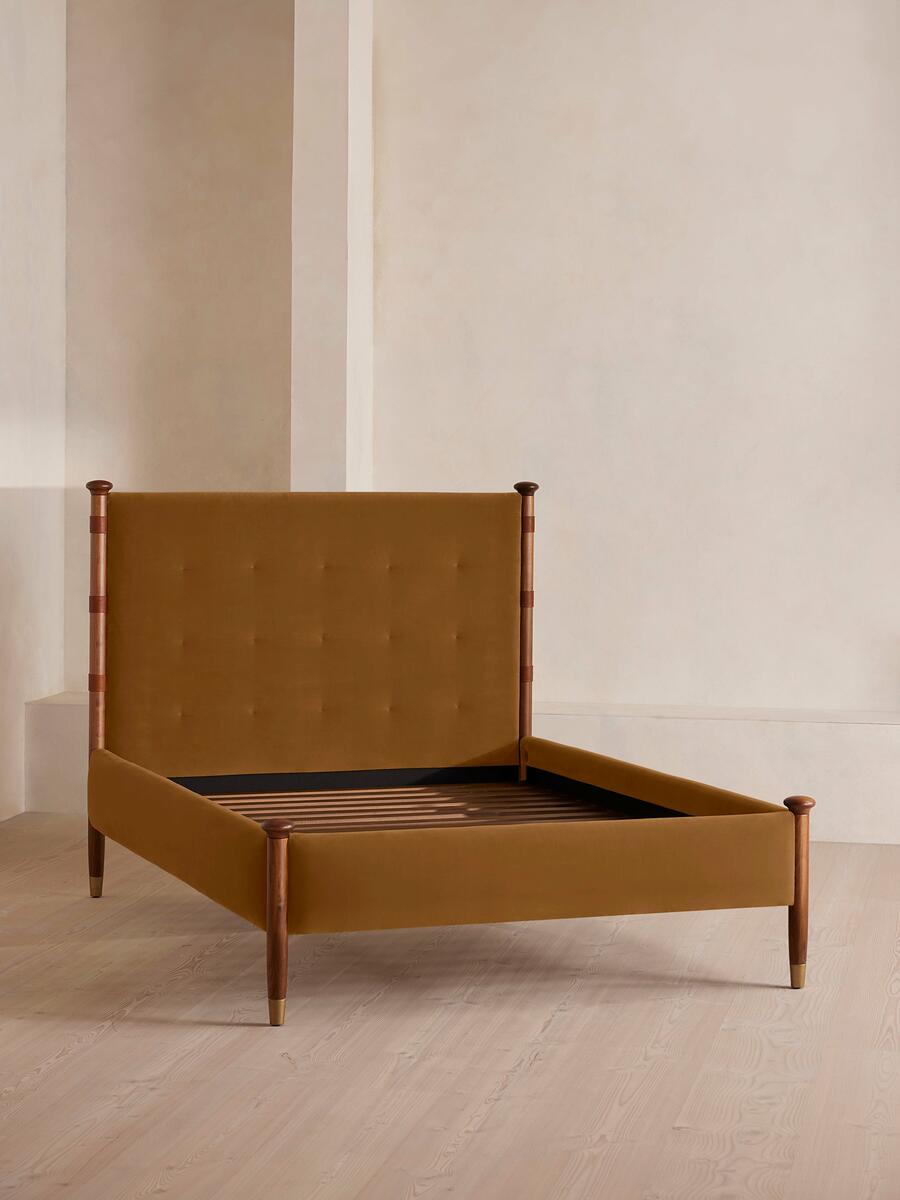 Paolo Bed - Emperor - Velvet - Mustard - Images - Image 3