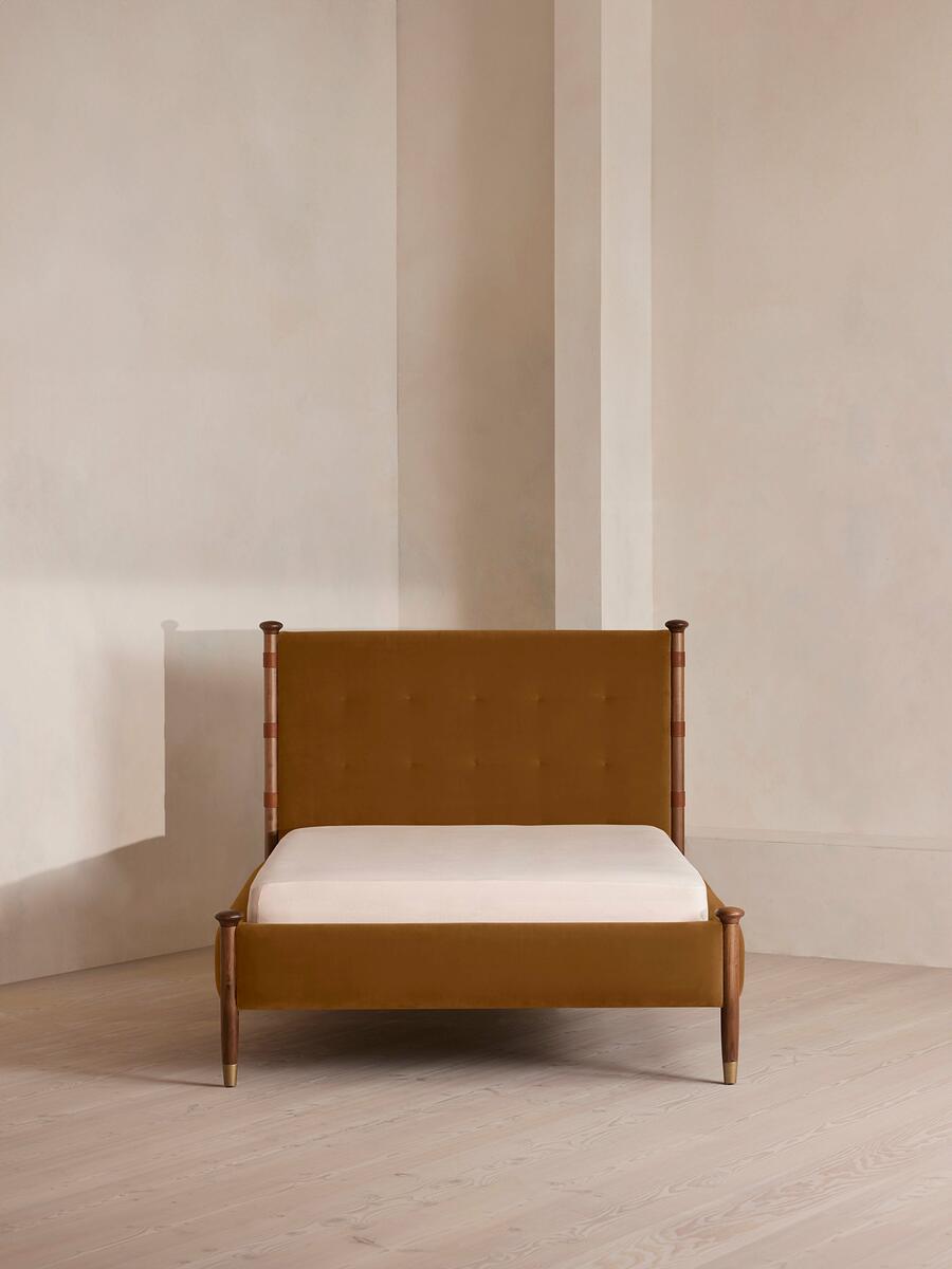 Paolo Bed - Emperor - Velvet - Mustard - Listing - Image 2