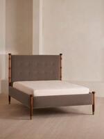 Paolo Bed - Emperor - Velvet - Taupe - Listing - Thumbnail 1