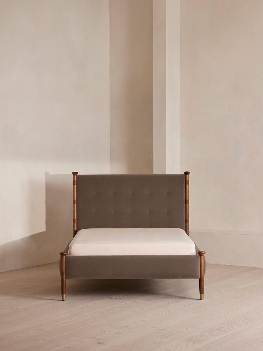 Paolo Bed - Emperor - Velvet - Taupe - Listing - Image 2