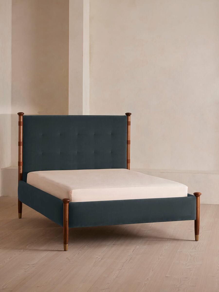 Paolo Bed - Emperor - Velvet - Grey Blue - Listing - Image 3