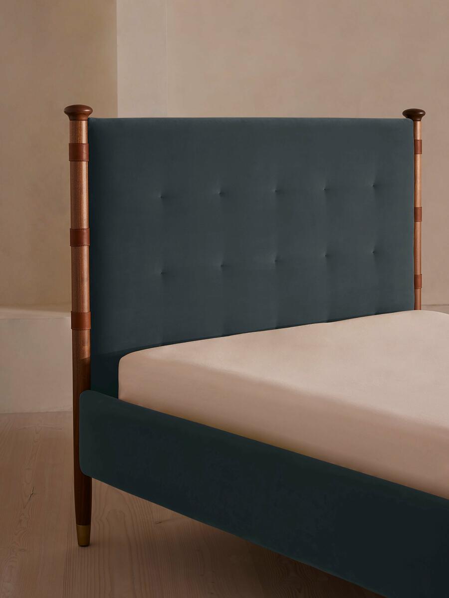 Paolo Bed - Emperor - Velvet - Grey Blue - Images - Image 6