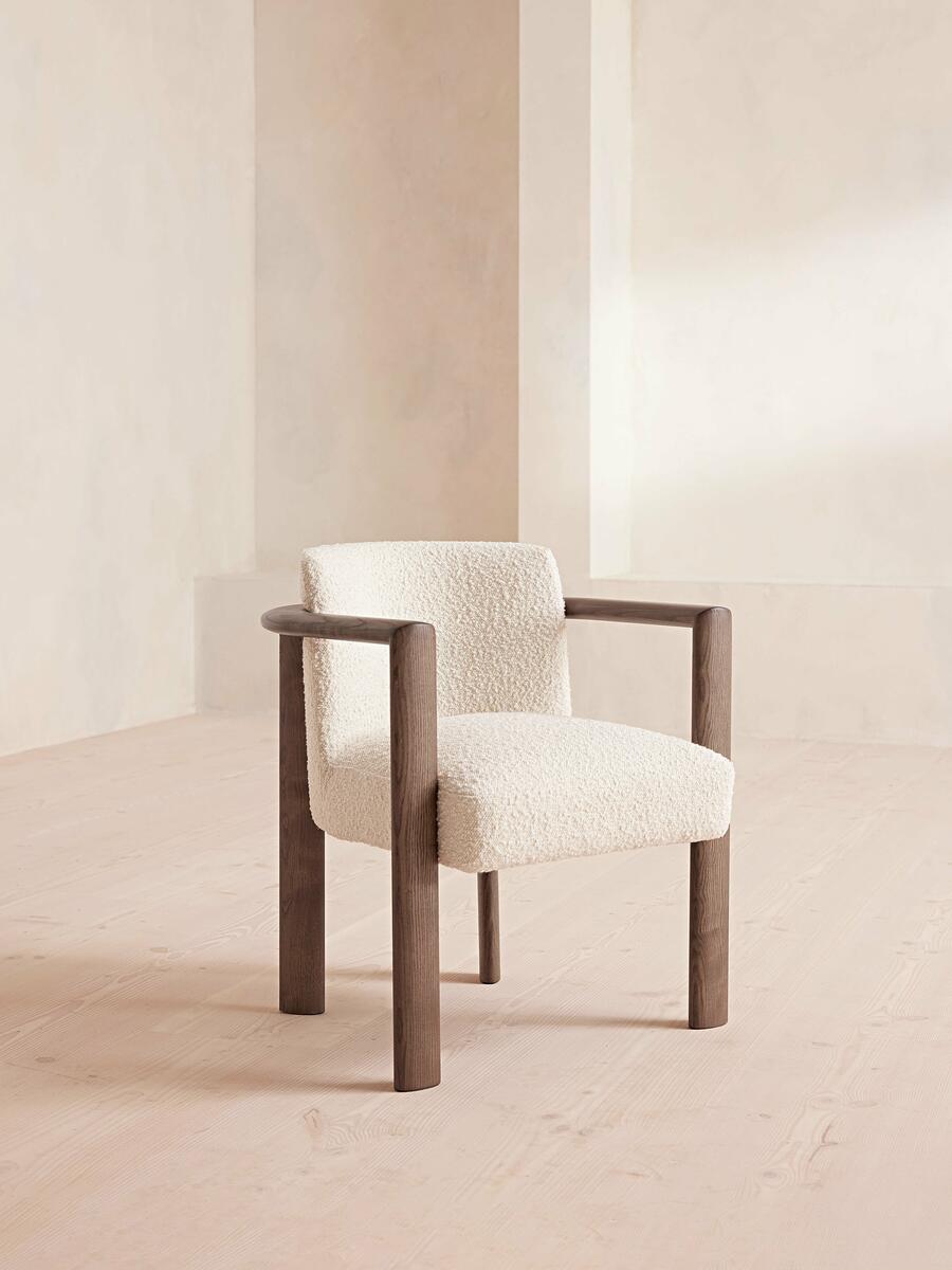 Aria Dining Chair - Boucle - Cream - Listing - Image 1